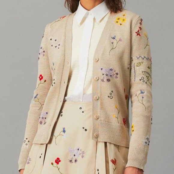 Tory Burch Floral Embroidered Simone 